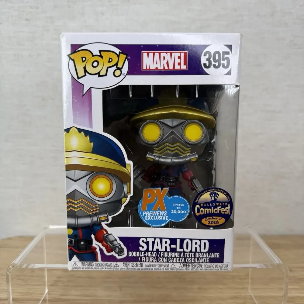 Funko Pop Star-Lord #395 Halloween ComicFest PX Previews Vinyl Bobble-Head New